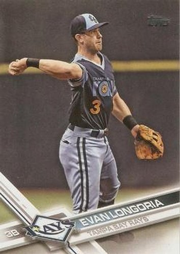 #390b Evan Longoria - Tampa Bay Rays - 2017 Topps Baseball