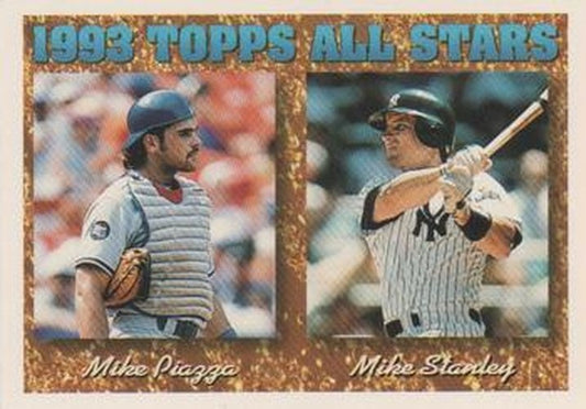 #391 Mike Piazza / Mike Stanley - Los Angeles Dodgers / New York Yankees - 1994 Topps Baseball