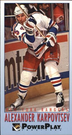 #391 Alexander Karpovtsev - New York Rangers - 1993-94 Fleer PowerPlay Hockey