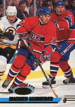 #391 Mathieu Schneider - Montreal Canadiens - 1993-94 Stadium Club Hockey