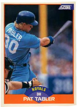 #391 Pat Tabler - Kansas City Royals - 1989 Score Baseball