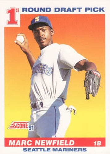 #391 Marc Newfield - Seattle Mariners - 1991 Score Baseball