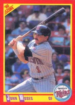 #391 John Moses - Minnesota Twins - 1990 Score Baseball