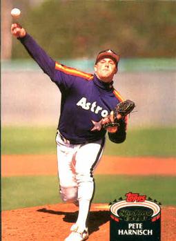 #391 Pete Harnisch - Houston Astros - 1992 Stadium Club Baseball
