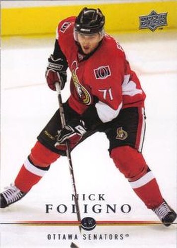 #391 Nick Foligno - Ottawa Senators - 2008-09 Upper Deck Hockey