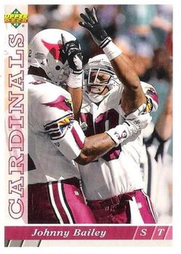 #391 Johnny Bailey - Phoenix Cardinals - 1993 Upper Deck Football