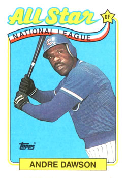 #391 Andre Dawson - Chicago Cubs - 1989 Topps Baseball