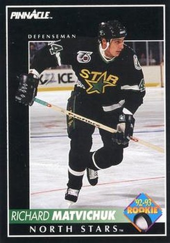 #391 Richard Matvichuk - Minnesota North Stars - 1992-93 Pinnacle Canadian Hockey