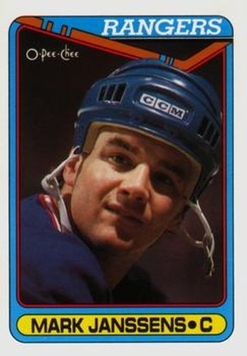 #391 Mark Janssens - New York Rangers - 1990-91 O-Pee-Chee Hockey