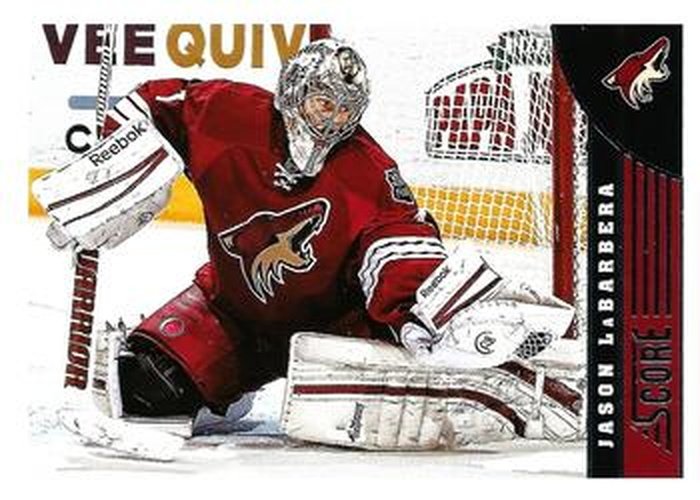 #391 Jason LaBarbera - Phoenix Coyotes - 2013-14 Score Hockey