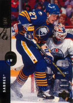 #391 Brad May - Buffalo Sabres - 1994-95 Upper Deck Hockey