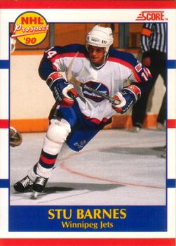 #391 Stu Barnes - Winnipeg Jets - 1990-91 Score Canadian Hockey