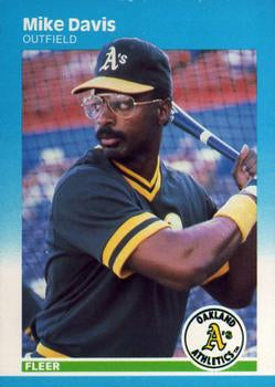 #391 Mike Davis - Oakland Athletics - 1987 Fleer Baseball