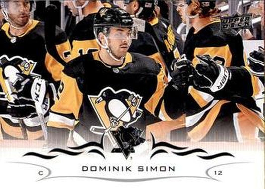 #391 Dominik Simon - Pittsburgh Penguins - 2018-19 Upper Deck Hockey