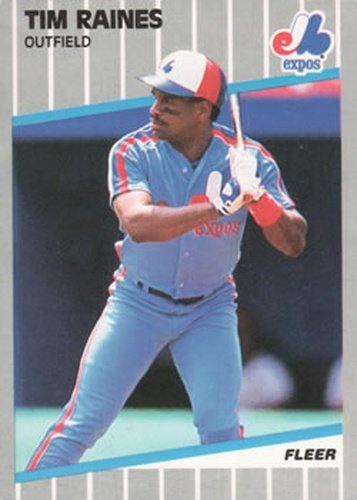 #391 Tim Raines - Montreal Expos - 1989 Fleer Baseball