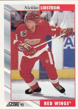 #391 Nicklas Lidstrom - Detroit Red Wings - 1992-93 Score USA Hockey