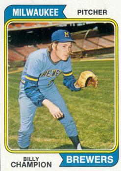 #391 Billy Champion - Milwaukee Brewers - 1974 Topps Baseball