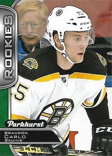 #391 Brandon Carlo - Boston Bruins - 2016-17 Parkhurst Hockey