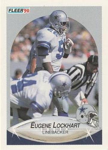 #391 Eugene Lockhart - Dallas Cowboys - 1990 Fleer Football