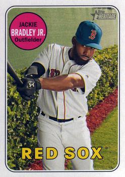 #391 Jackie Bradley Jr. - Boston Red Sox - 2018 Topps Heritage Baseball