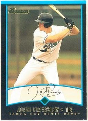 #391 Josh Pressley - Tampa Bay Devil Rays - 2001 Bowman Baseball