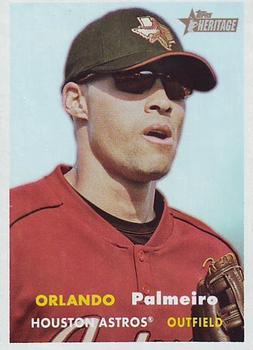 #391 Orlando Palmeiro - Houston Astros - 2006 Topps Heritage Baseball