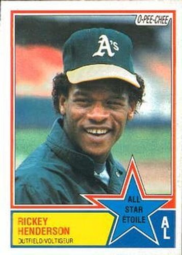 #391 Rickey Henderson - Oakland Athletics - 1983 O-Pee-Chee Baseball