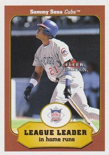 #391 Sammy Sosa - Chicago Cubs - 2001 Fleer Tradition Baseball