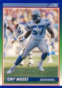 #391 Tony Woods - Seattle Seahawks - 1990 Score Football