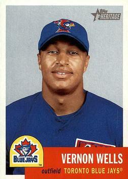 #391 Vernon Wells - Toronto Blue Jays - 2002 Topps Heritage Baseball