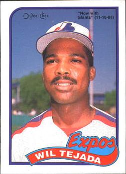 #391 Wilfredo Tejada - San Francisco Giants - 1989 O-Pee-Chee Baseball