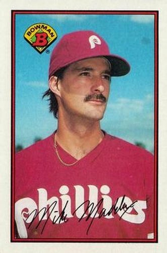 #391 Mike Maddux - Philadelphia Phillies - 1989 Bowman Baseball