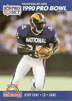 #391 Jerry Gray - Los Angeles Rams - 1990 Pro Set Football