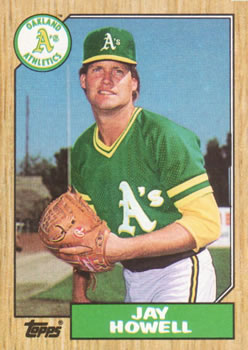 #391 Jay Howell - Oakland Athletics - 1987 Topps Baseball