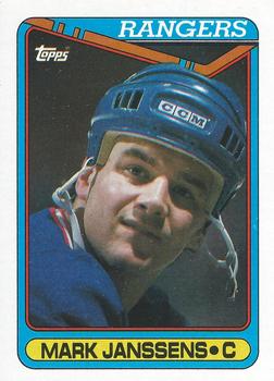 #391 Mark Janssens - New York Rangers - 1990-91 Topps Hockey