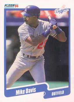 #391 Mike Davis - Los Angeles Dodgers - 1990 Fleer USA Baseball