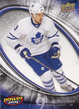 #391 Niklas Hagman - Toronto Maple Leafs - 2008-09 Upper Deck Power Play Box Set Hockey