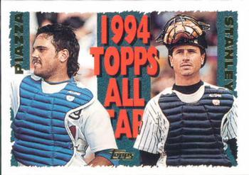 #391 Mike Piazza / Mike Stanley - Los Angeles Dodgers / New York Yankees - 1995 Topps Baseball