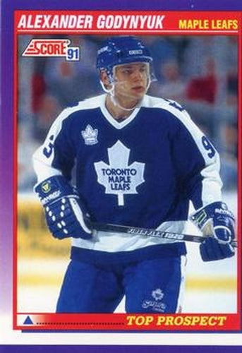 #391 Alexander Godynyuk - Toronto Maple Leafs - 1991-92 Score American Hockey
