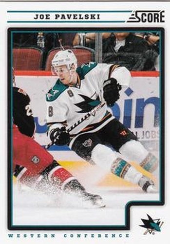 #391 Joe Pavelski - San Jose Sharks - 2012-13 Score Hockey