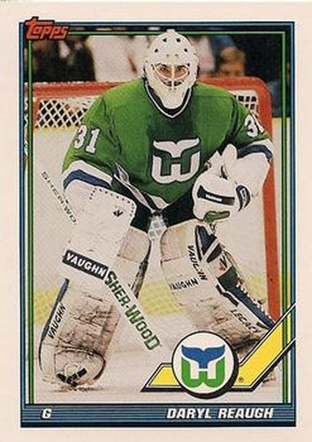 #391 Daryl Reaugh - Hartford Whalers - 1991-92 Topps Hockey