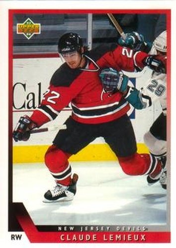 #391 Claude Lemieux - New Jersey Devils - 1993-94 Upper Deck Hockey