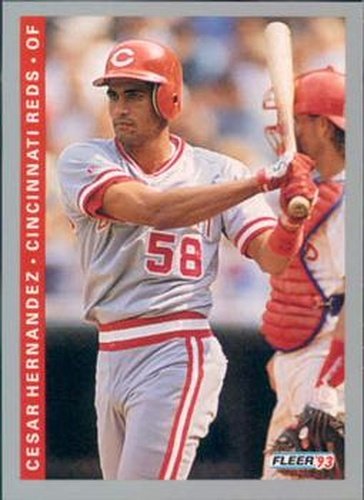 #392 Cesar Hernandez - Cincinnati Reds - 1993 Fleer Baseball