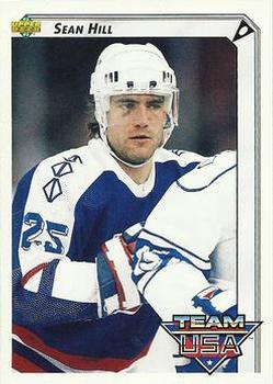 #392 Sean Hill - USA - 1992-93 Upper Deck Hockey