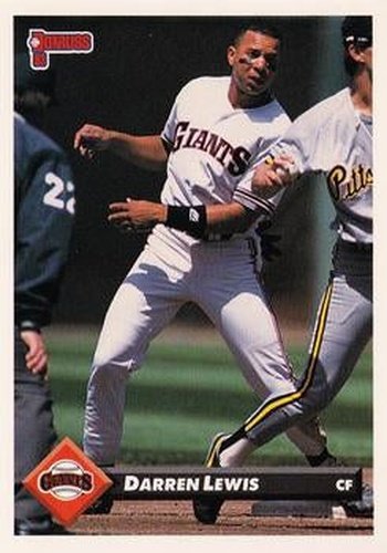 #392 Darren Lewis - San Francisco Giants - 1993 Donruss Baseball