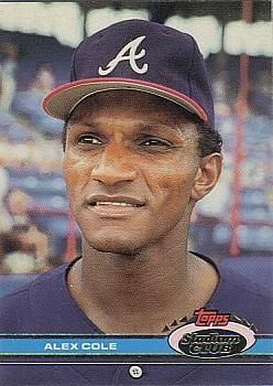 #392 Alex Cole - Cleveland Indians - 1991 Stadium Club Baseball