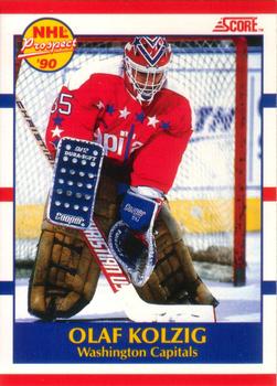 #392 Olaf Kolzig - Washington Capitals - 1990-91 Score Canadian Hockey