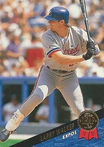 #392 Larry Walker - Montreal Expos - 1993 Leaf Baseball