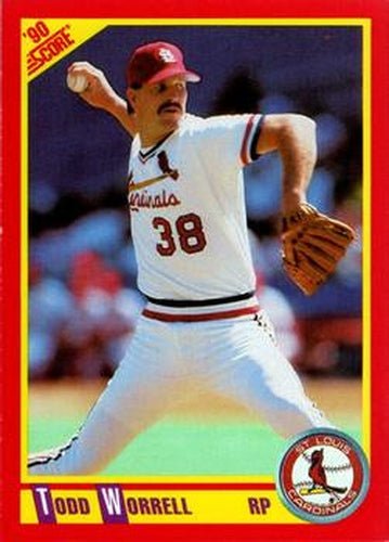 #392 Todd Worrell - St. Louis Cardinals - 1990 Score Baseball