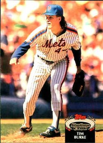 #392 Tim Burke - New York Mets - 1992 Stadium Club Baseball